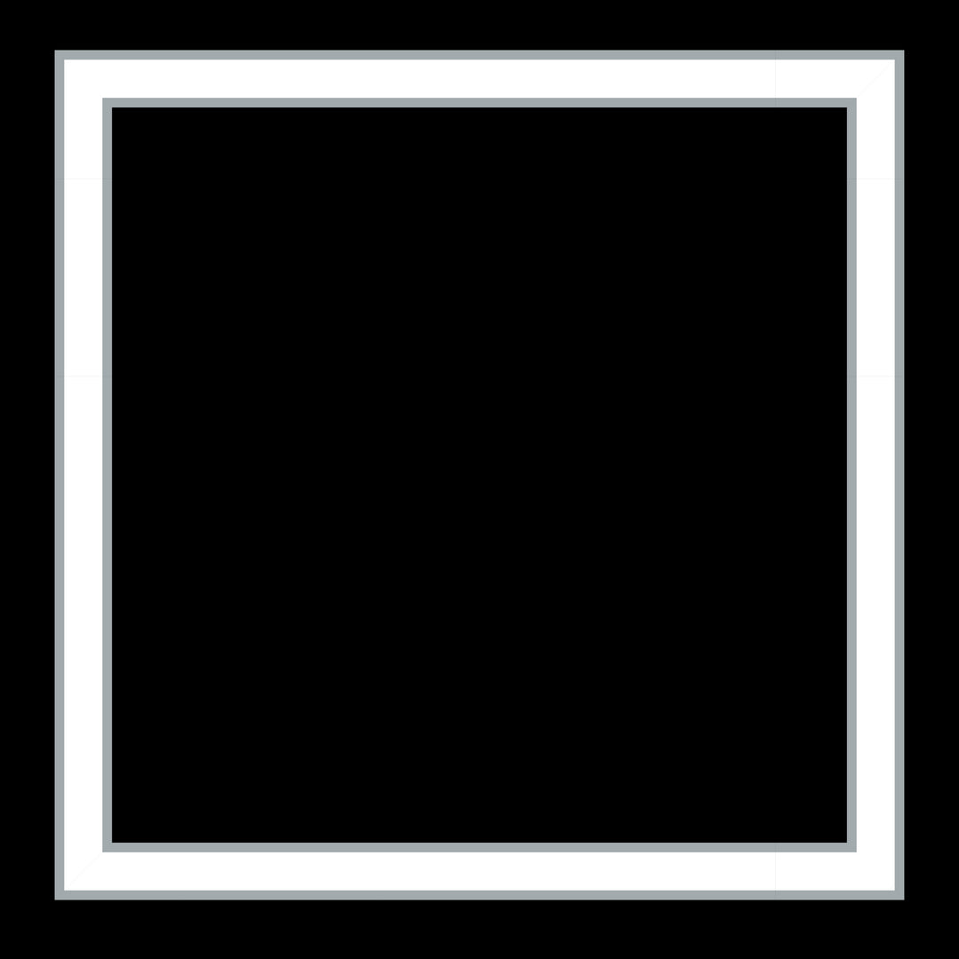 Bold black text reading LOS ANGELES centered on a white background with a thick black border around the edges.